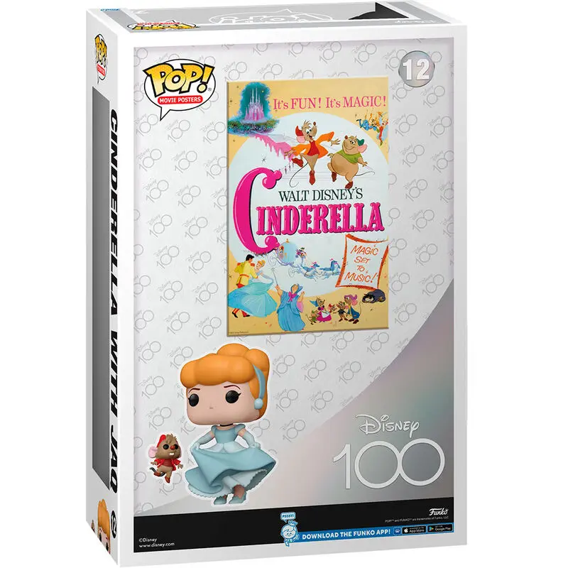 Disney's 100th Anniversary POP! Poster film & Figurina Cenușăreasa 9 cm poza produsului