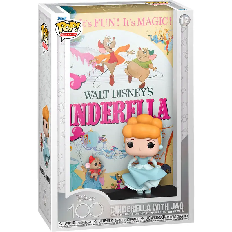 Disney's 100th Anniversary POP! Poster film & Figurina Cenușăreasa 9 cm poza produsului