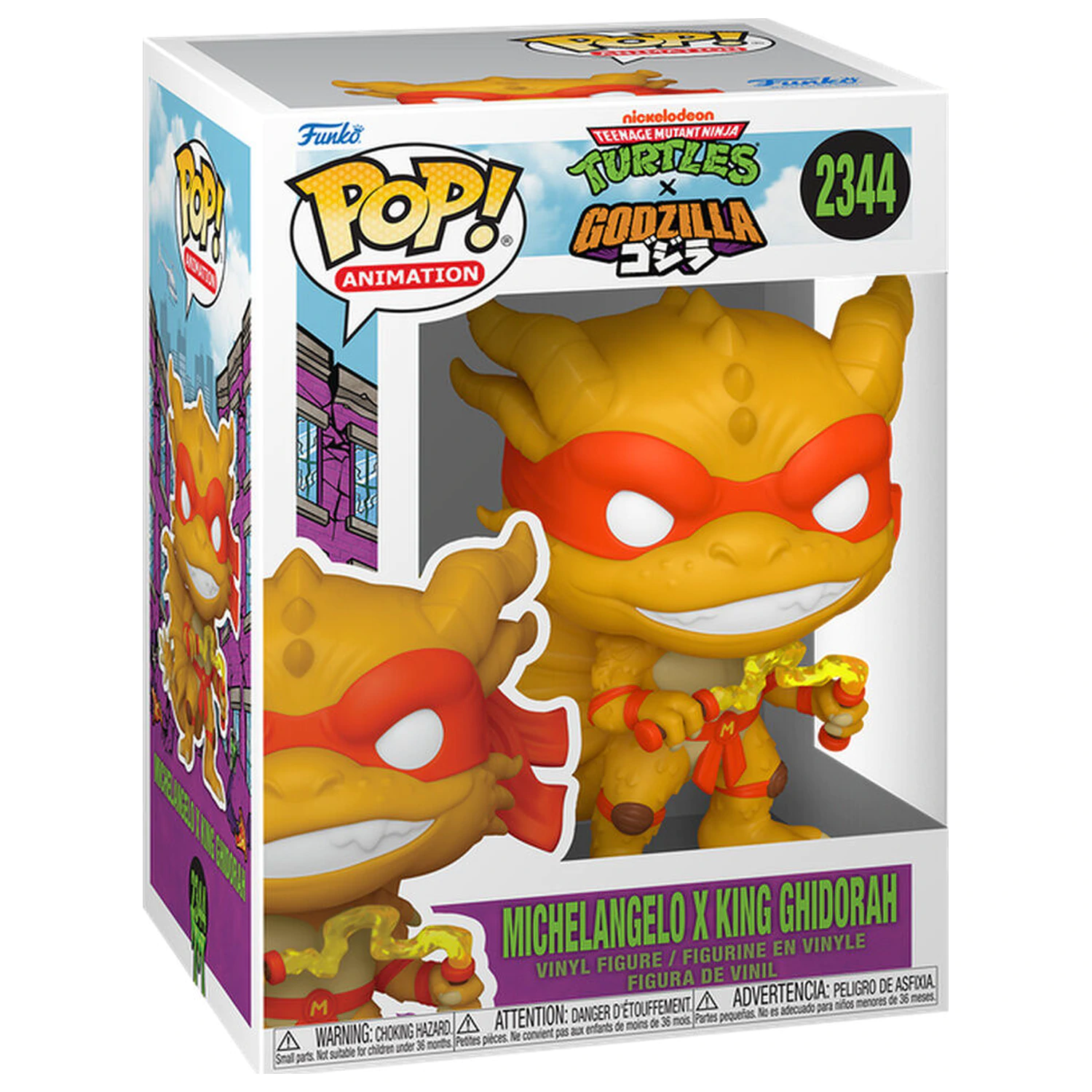 Figurină Funko POP Mutant Ninja Turtles x Godzilla- Michelangelo X Ghidorah poza produsului