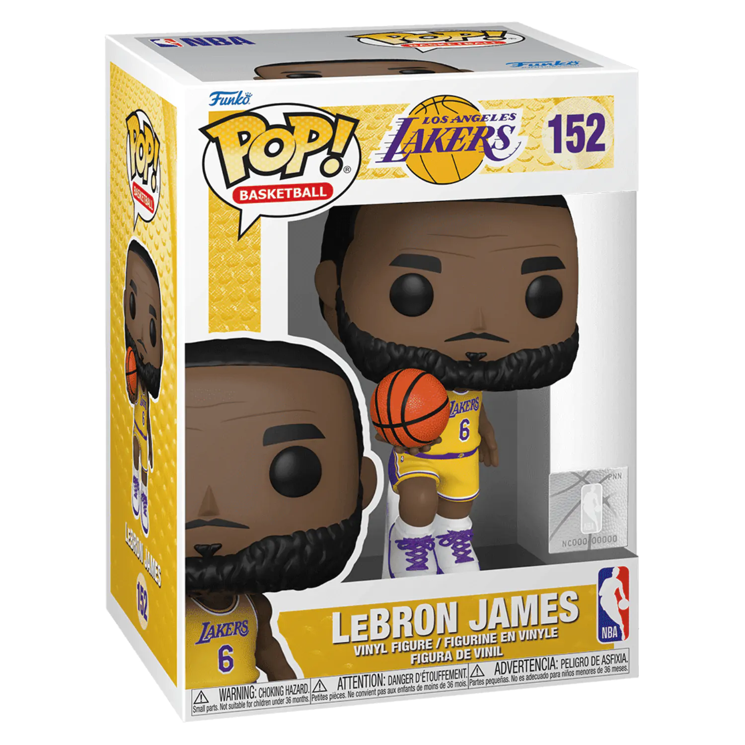 Figurină de vinil sportivă NBA POP! LeBron James (Lakers) 9 cm poza produsului