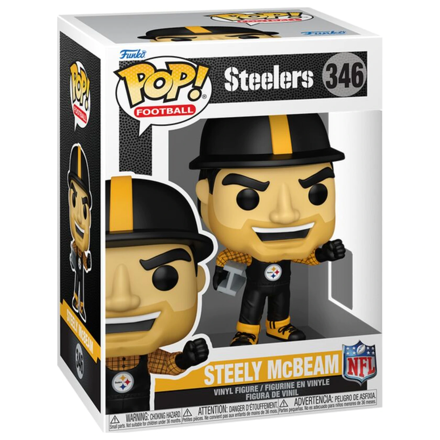 Funko POP figura NFL Steelers Steely McBeam poza produsului
