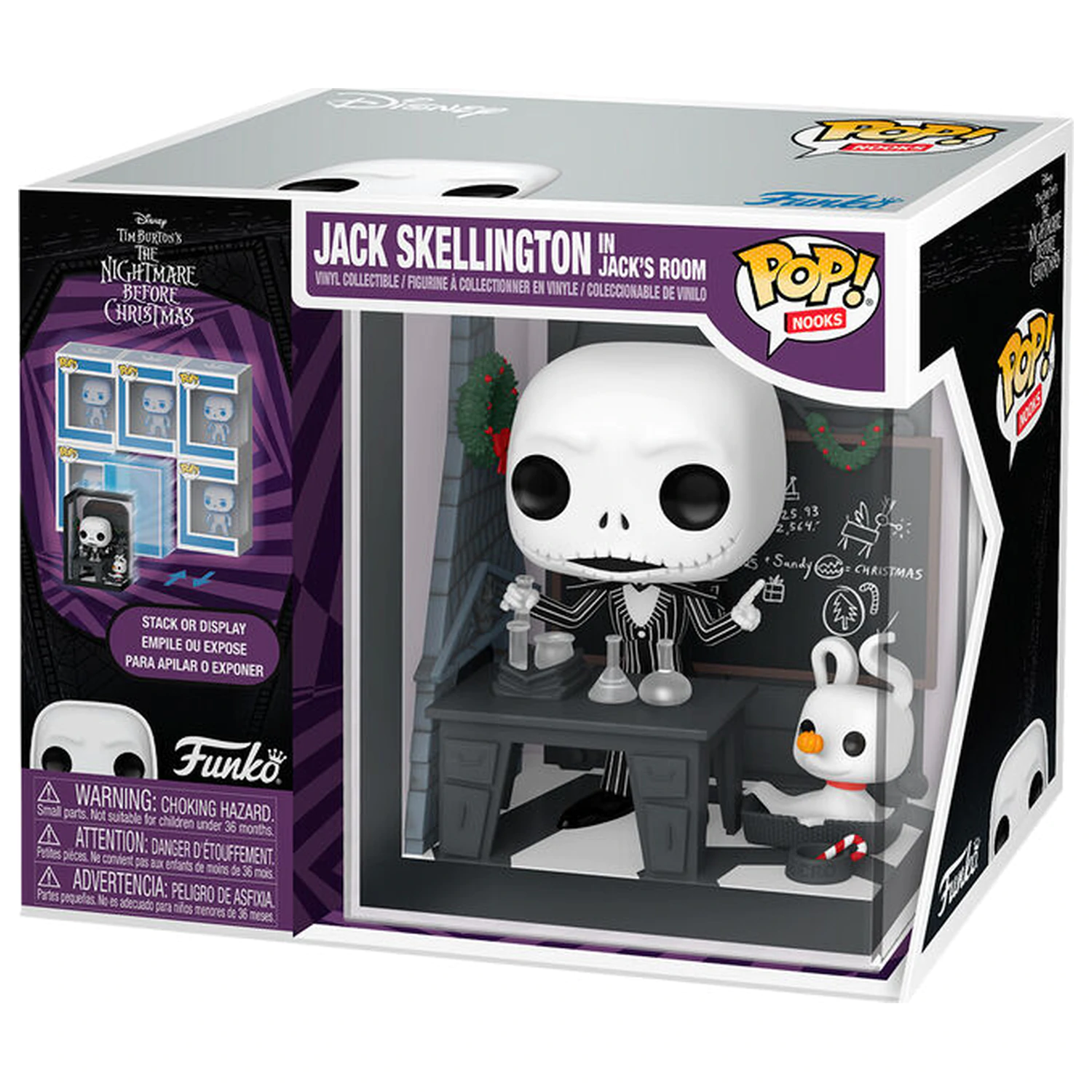 Figurina Funko POP Nooks Disney Nightmare Before Christmas Jack Skellington in Jack’s Room poza produsului
