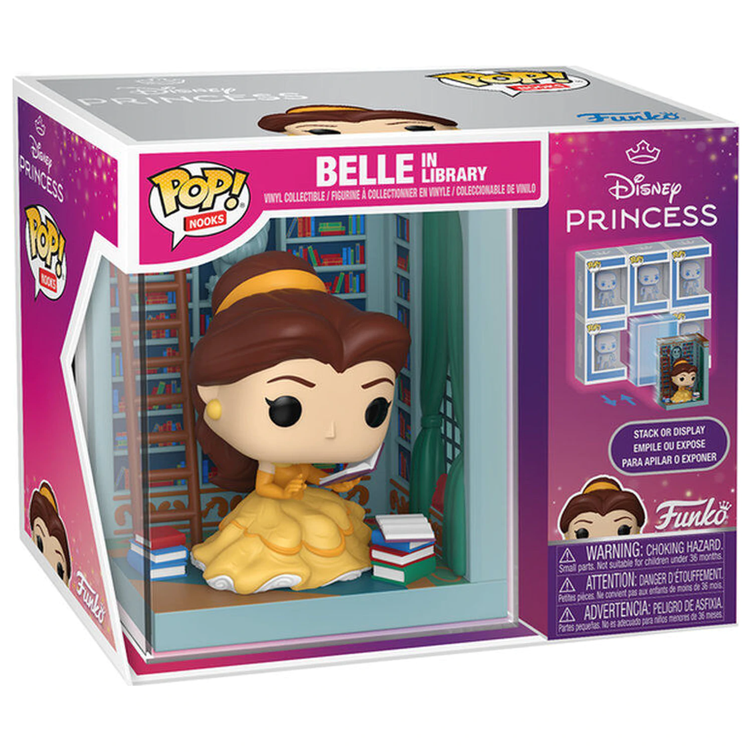 Funko POP figurina Nooks Disney Princess Belle in Library poza produsului