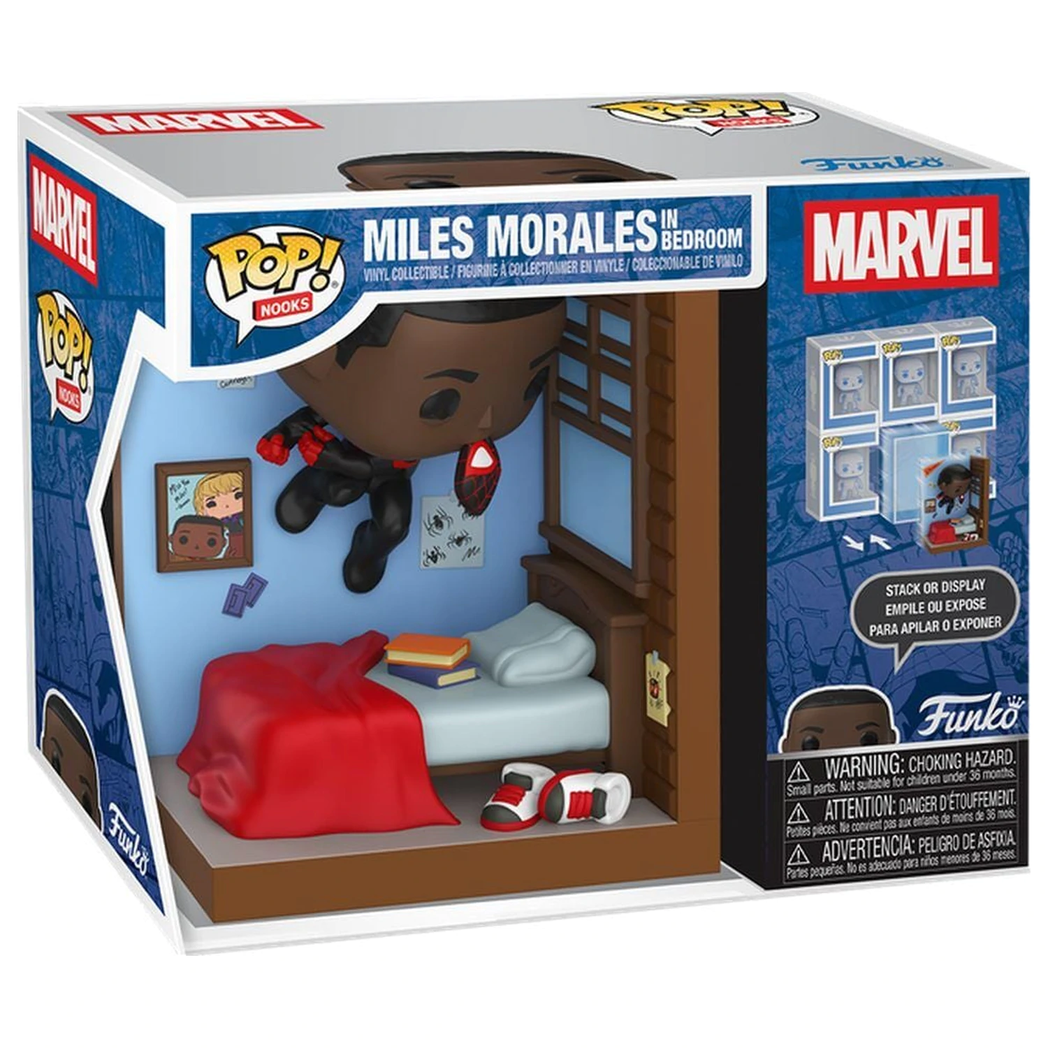 Funko POP figura Nooks Marvel Miles Morales in Bedroom poza produsului