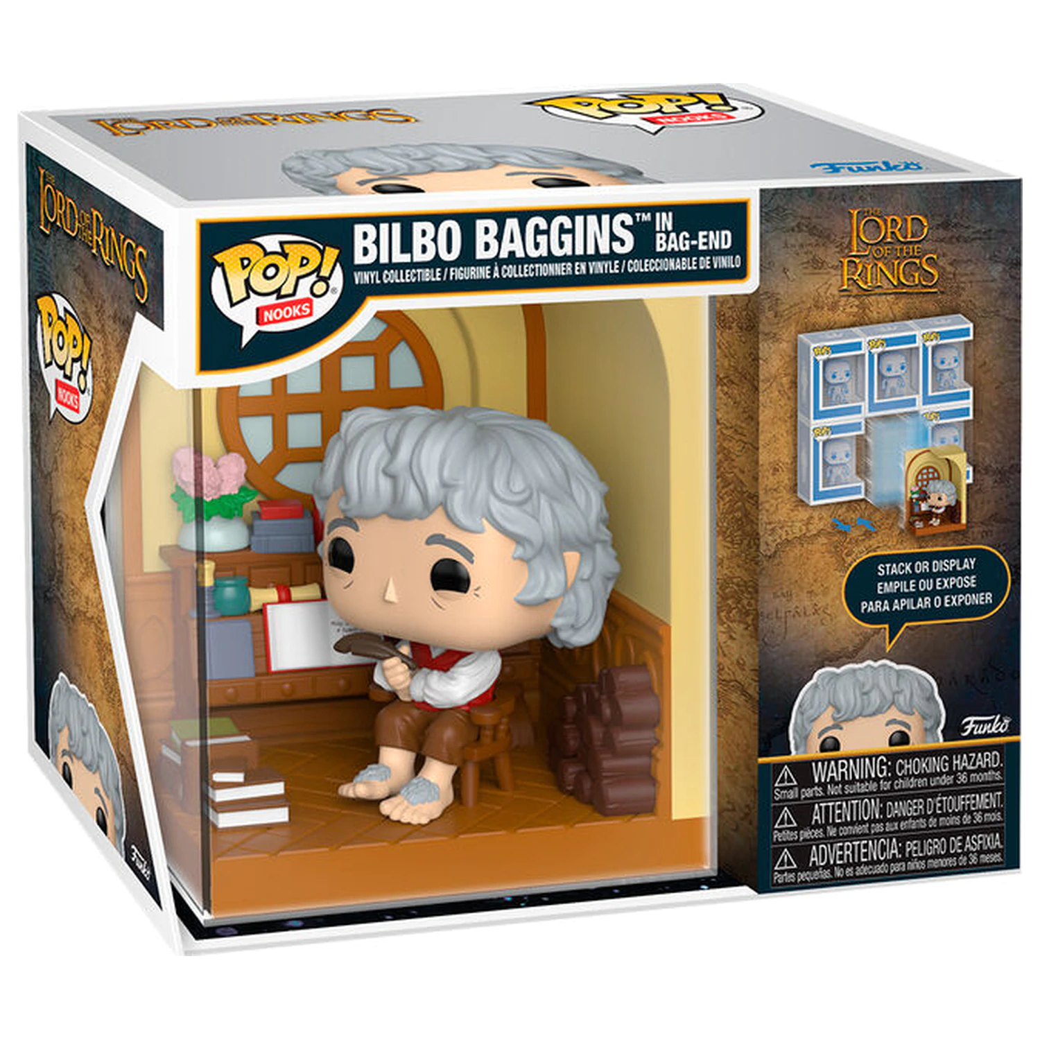 Figurina Funko POP Nooks The Lord Of The Rings Bilbo Baggins in Bag-End poza produsului