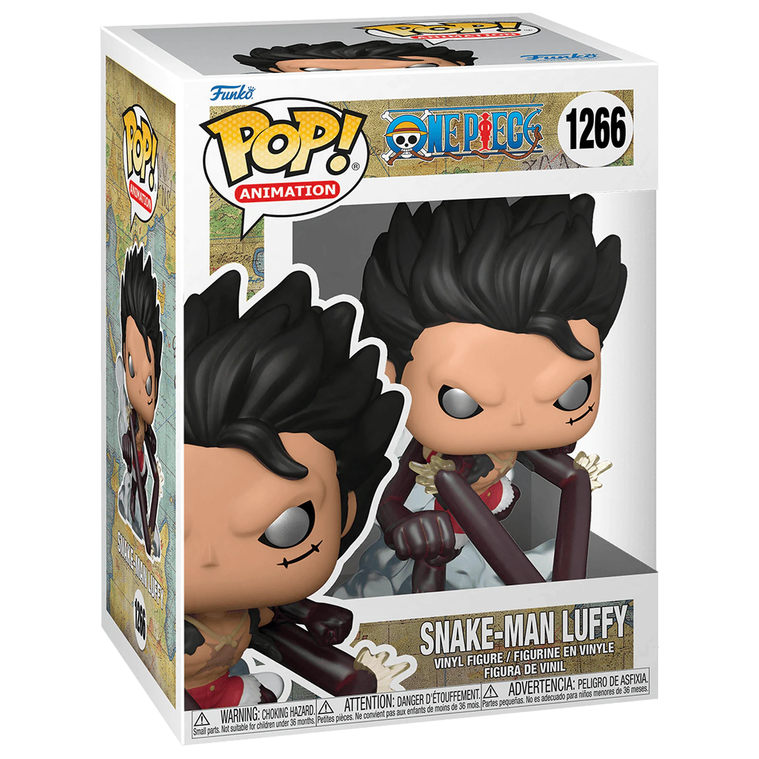 Figurină de vinil One Piece POP! Television Snake-Man Luffy 9 cm poza produsului