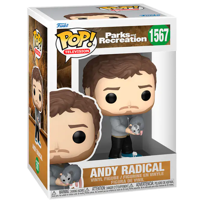 Figurină Funko POP Parks and Recreation Andy Radical poza produsului