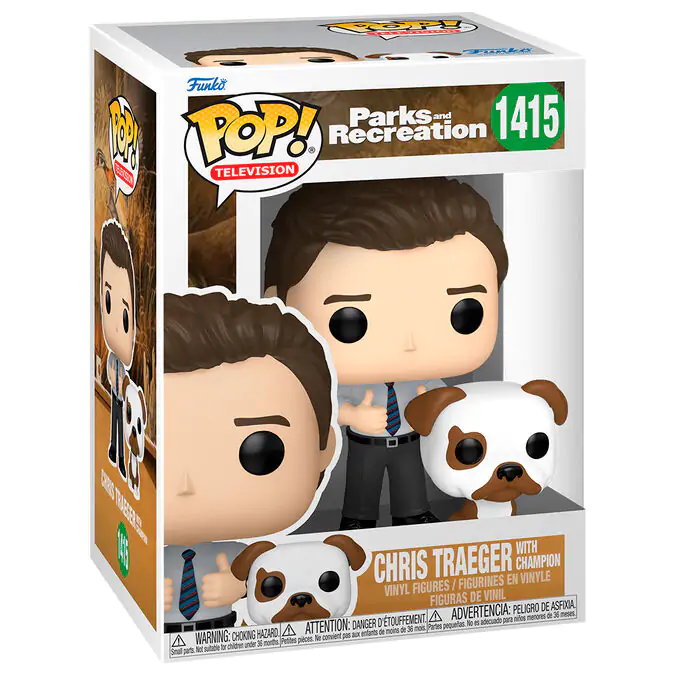 Funko POP figurină Parks and Recreation Chris Traeger with Champion poza produsului