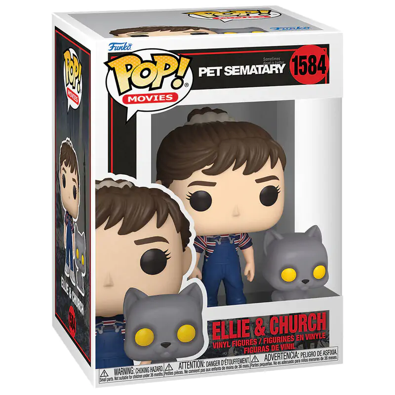 Figurină Funko POP Pet Sematary Ellie & Church poza produsului
