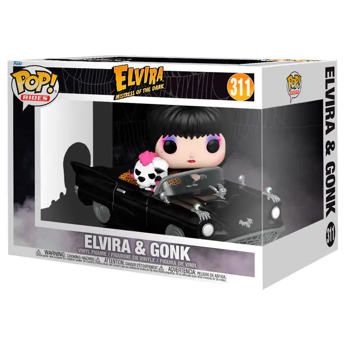 Figurină Funko POP Rides Deluxe Elvira Mistress of the Dark Elvira & Gonk poza produsului