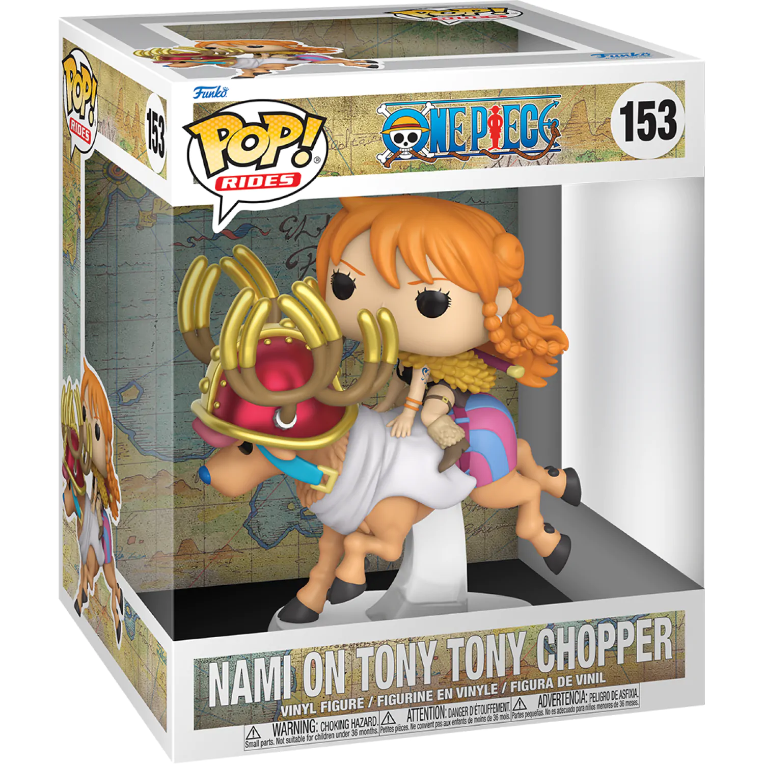 Figurina Funko POP Rides Deluxe One Piece Nami on Tony Tony Chopper poza produsului