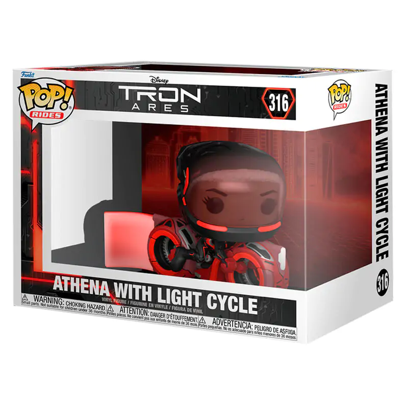 Funko POP figurina Rides Disney Tron Ares Athena cu Light Cycle poza produsului