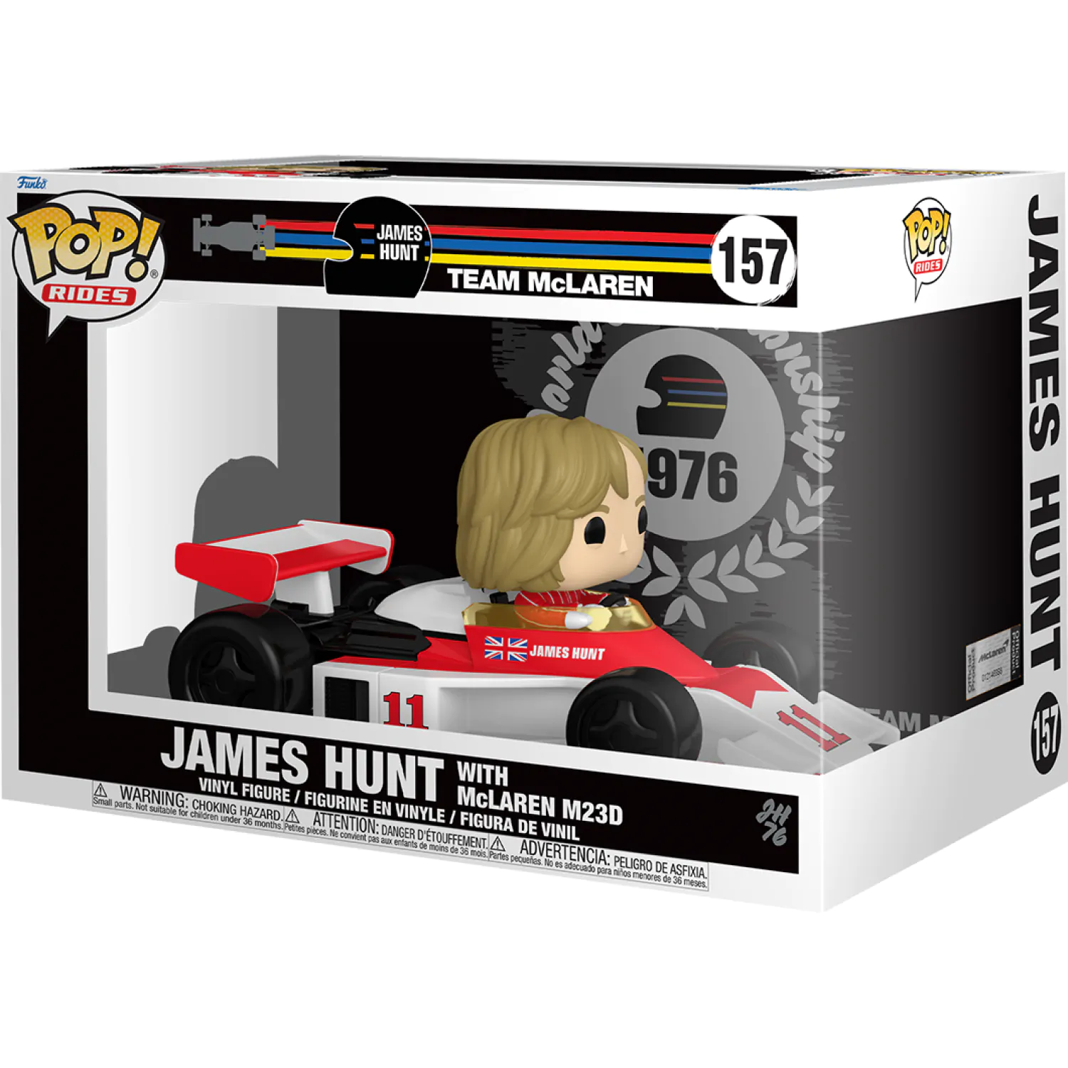 Figurina Funko POP Rides Super Deluxe Racing James Hunt with McLaren M23D poza produsului