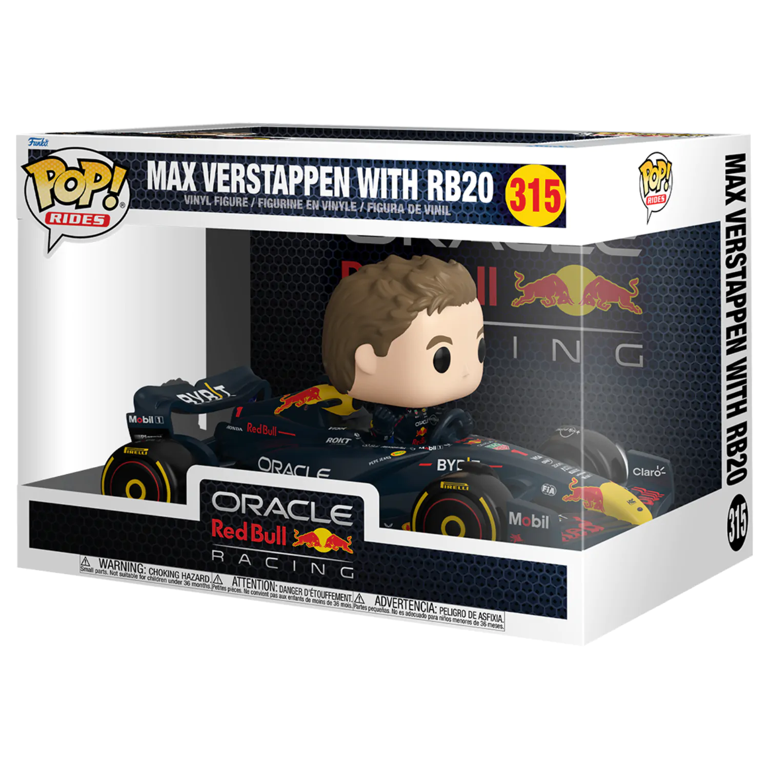 Figurina Funko POP Rides Super Deluxe Racing Oracle Red Bull Max Verstappen cu RB20 poza produsului