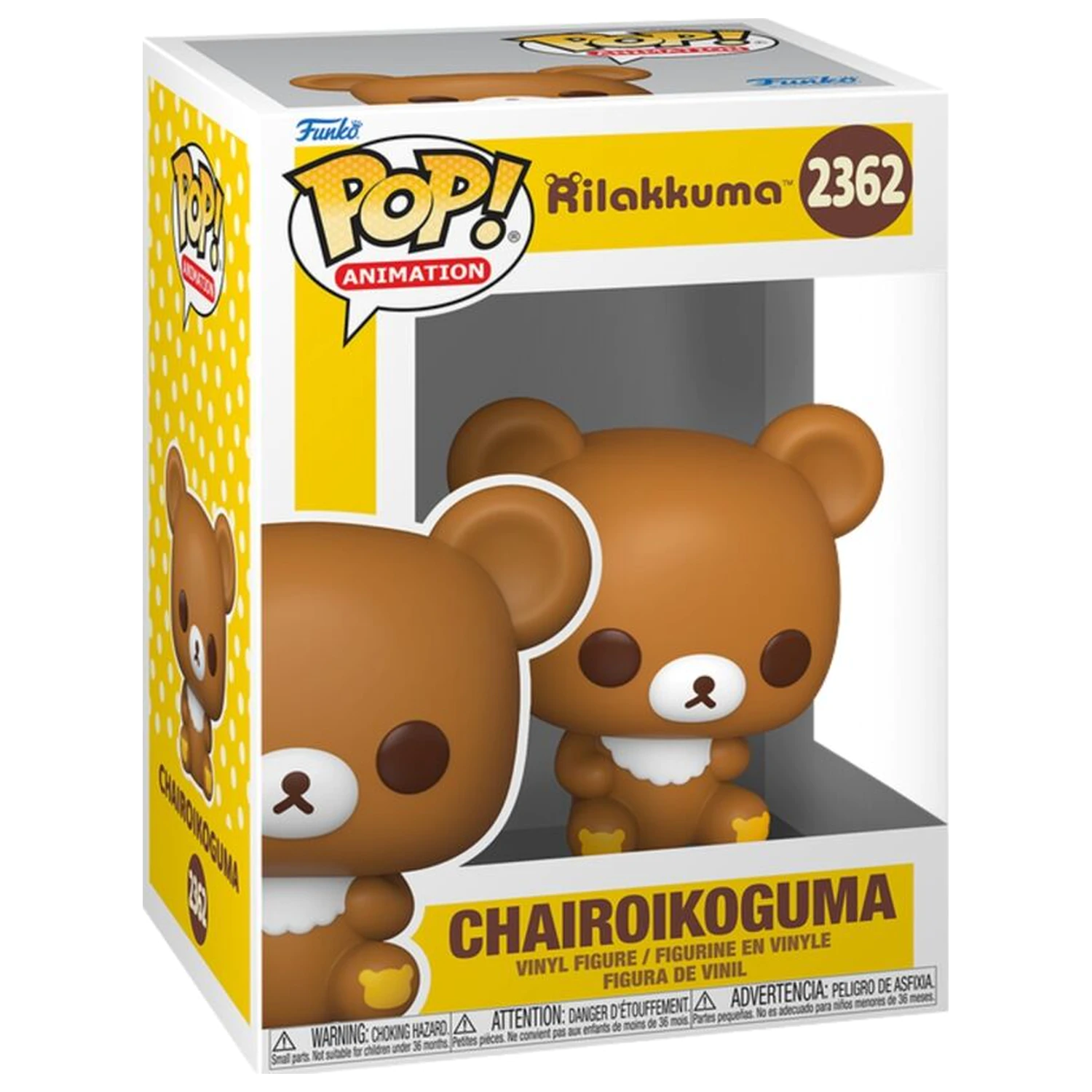 Figurina Funko POP Rilakkuma Chairoikoguma poza produsului