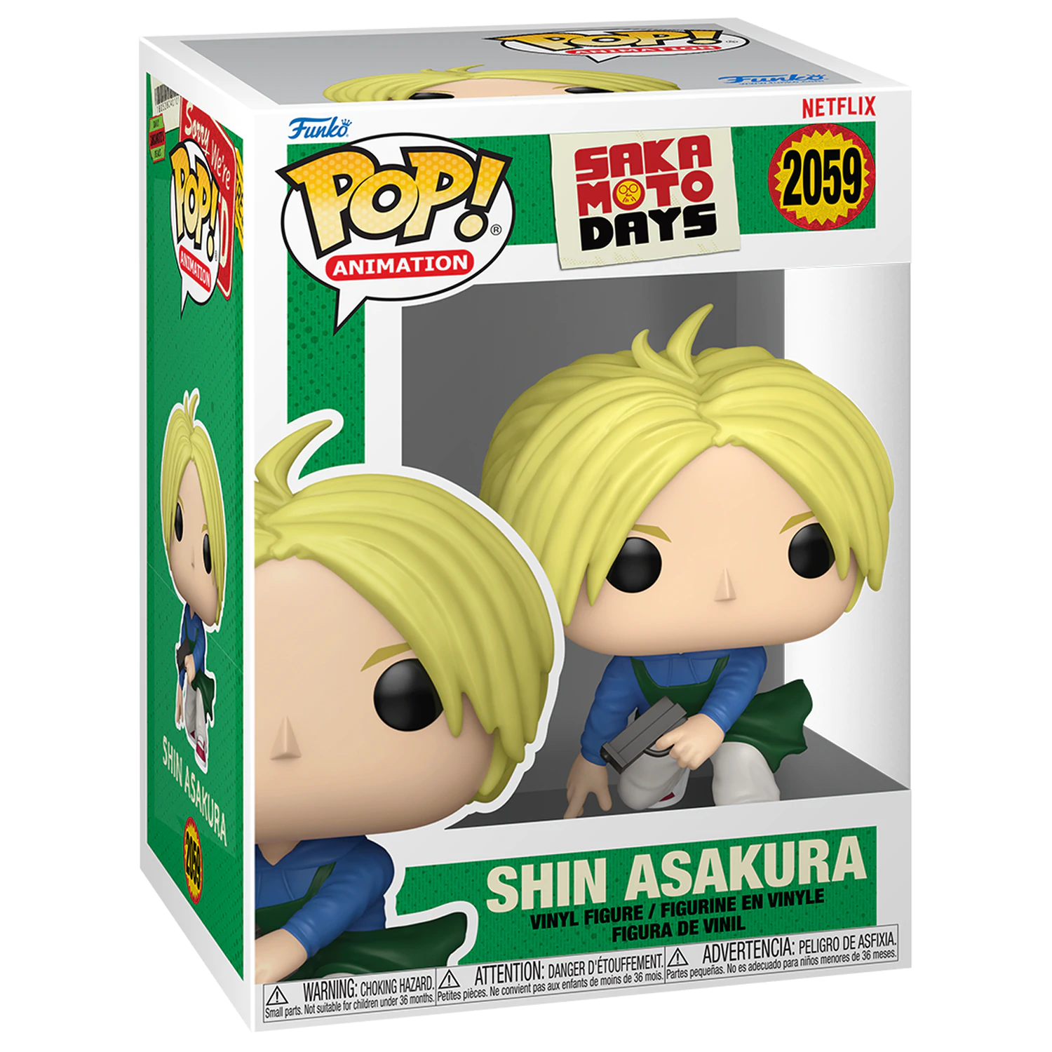 Figurina Funko POP Sakamoto Days Shin Asakura poza produsului