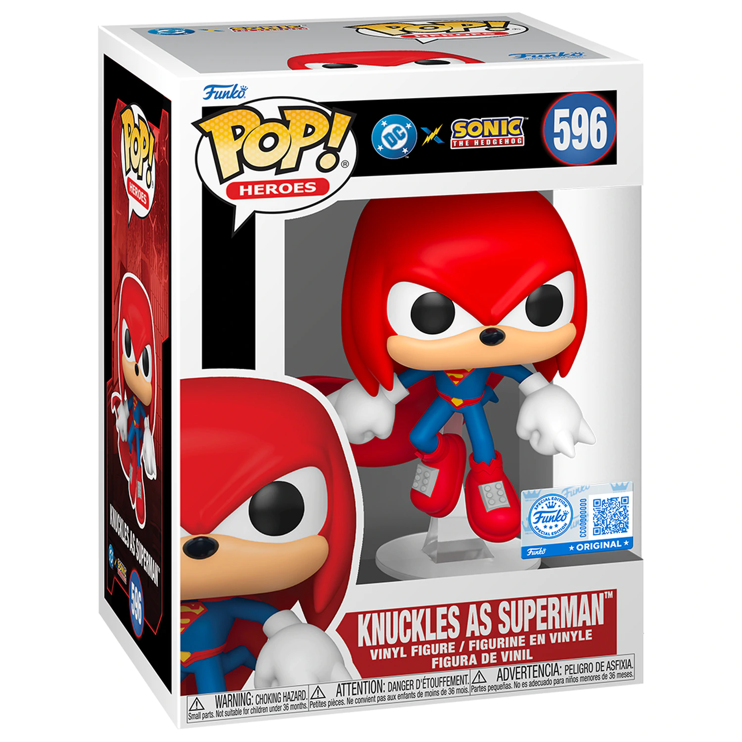 Figurina Funko POP Sonic The Hedgehog DC Comics Knuckles As Superman Exclusiv poza produsului