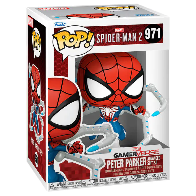 Figurină Funko POP Marvel Spiderman 2 Peter Parker Advanced Suit 2.0 poza produsului