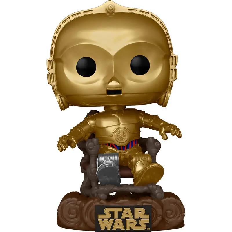 Star Wars Return of the Jedi 40th Anniversary figurină POP! Vinyl C3P0 în scaun 9 cm poza produsului