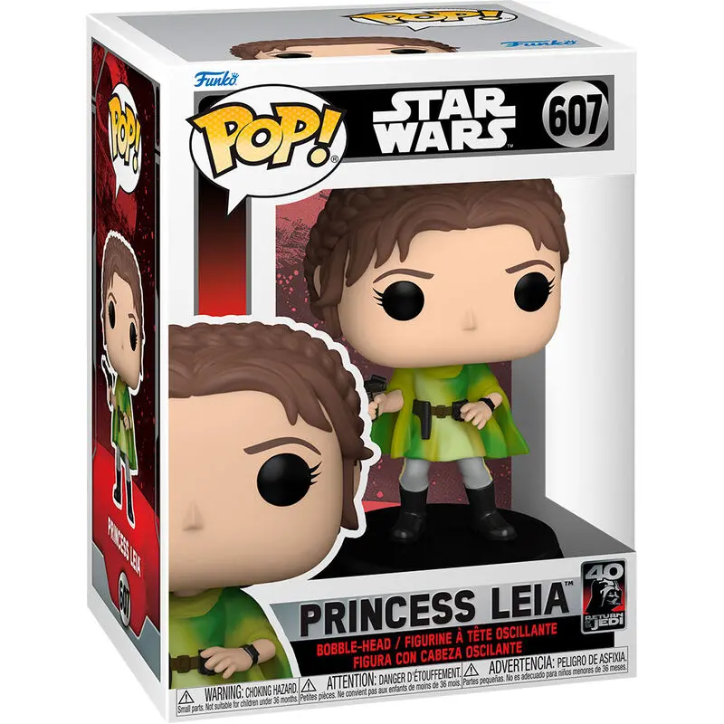 Star Wars Return of the Jedi 40th Anniversary POP! Figurina Vinyl Leia (BH) 9 cm poza produsului