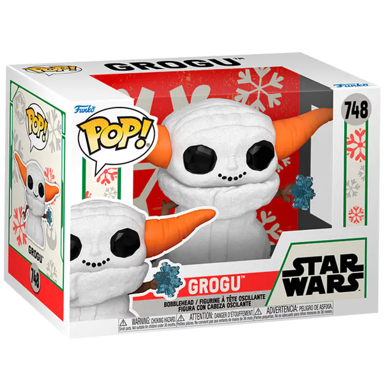 Figurină Funko POP Star Wars Grogu Om de Zăpadă poza produsului