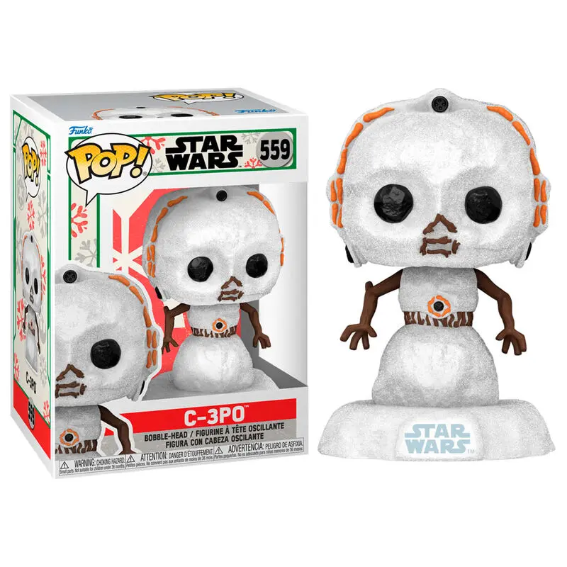 Star Wars Holiday 2022 POP! Heroes Figurina Vinyl C-3PO 9 cm poza produsului