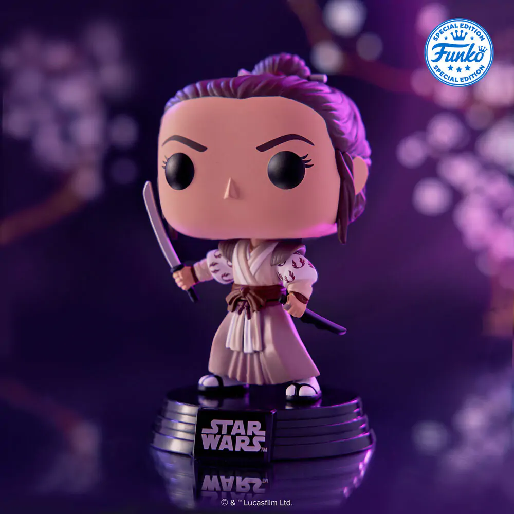 Figurină Funko POP Star Wars Impressions Rey Exclusive poza produsului