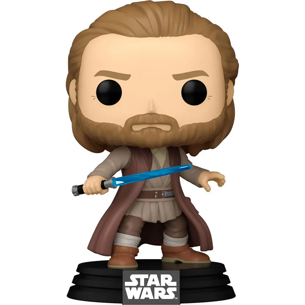 Star Wars: Obi-Wan Kenobi POP! Figurina Vinyl Obi-Wan (poza de luptă) 9 cm poza produsului