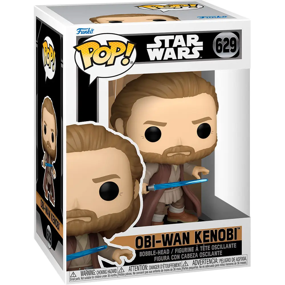 Star Wars: Obi-Wan Kenobi POP! Figurina Vinyl Obi-Wan (poza de luptă) 9 cm poza produsului