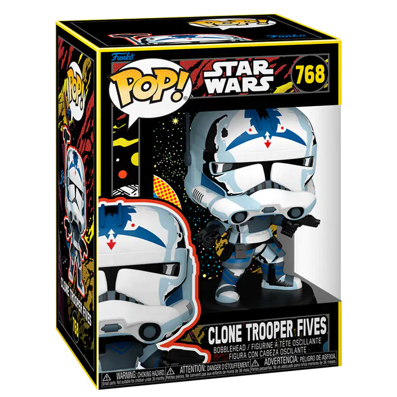 figurina Funko POP Star Wars Retro Clone Trooper Fives poza produsului