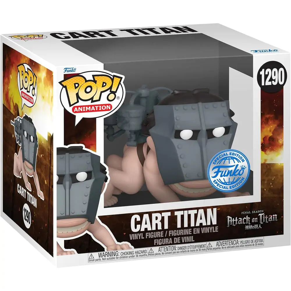 Figurină POP Super Attack On Titan Cart Titan Exclusive poza produsului