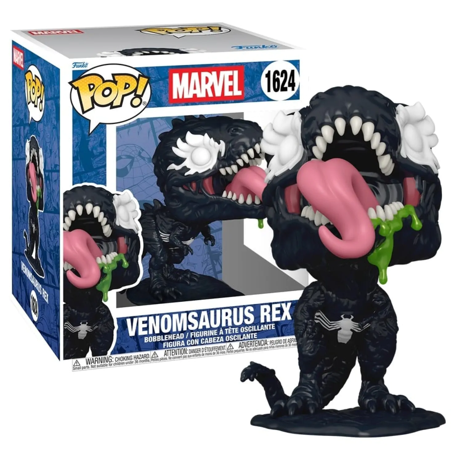 Figurina Funko POP Super Marvel Venomsaurus Rex poza produsului