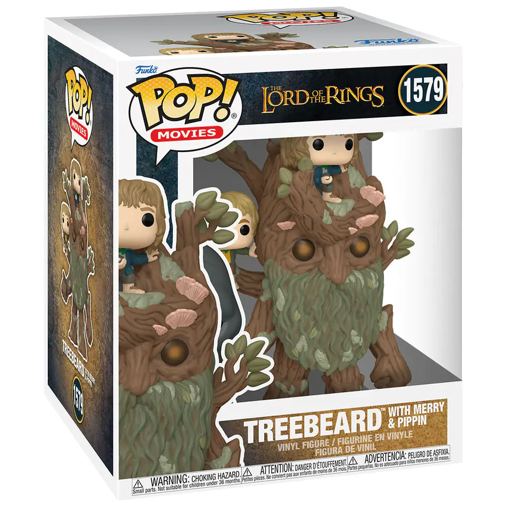 Figurină Funko POP Super The Lord of the Rings Treebeard cu Merry și Pippin poza produsului