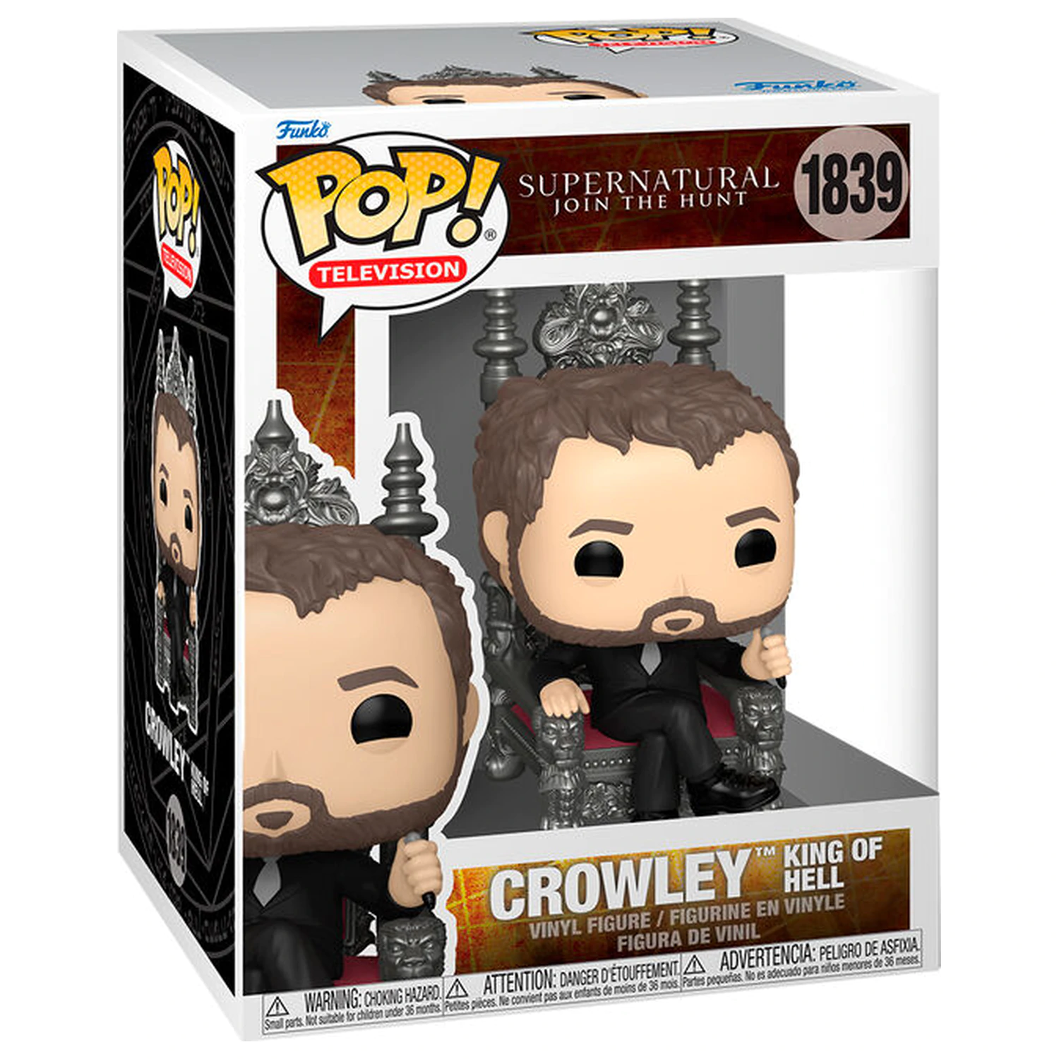 Figurina Funko POP Premium Supernatural Join the Hunt Death Crowley King of Hell poza produsului