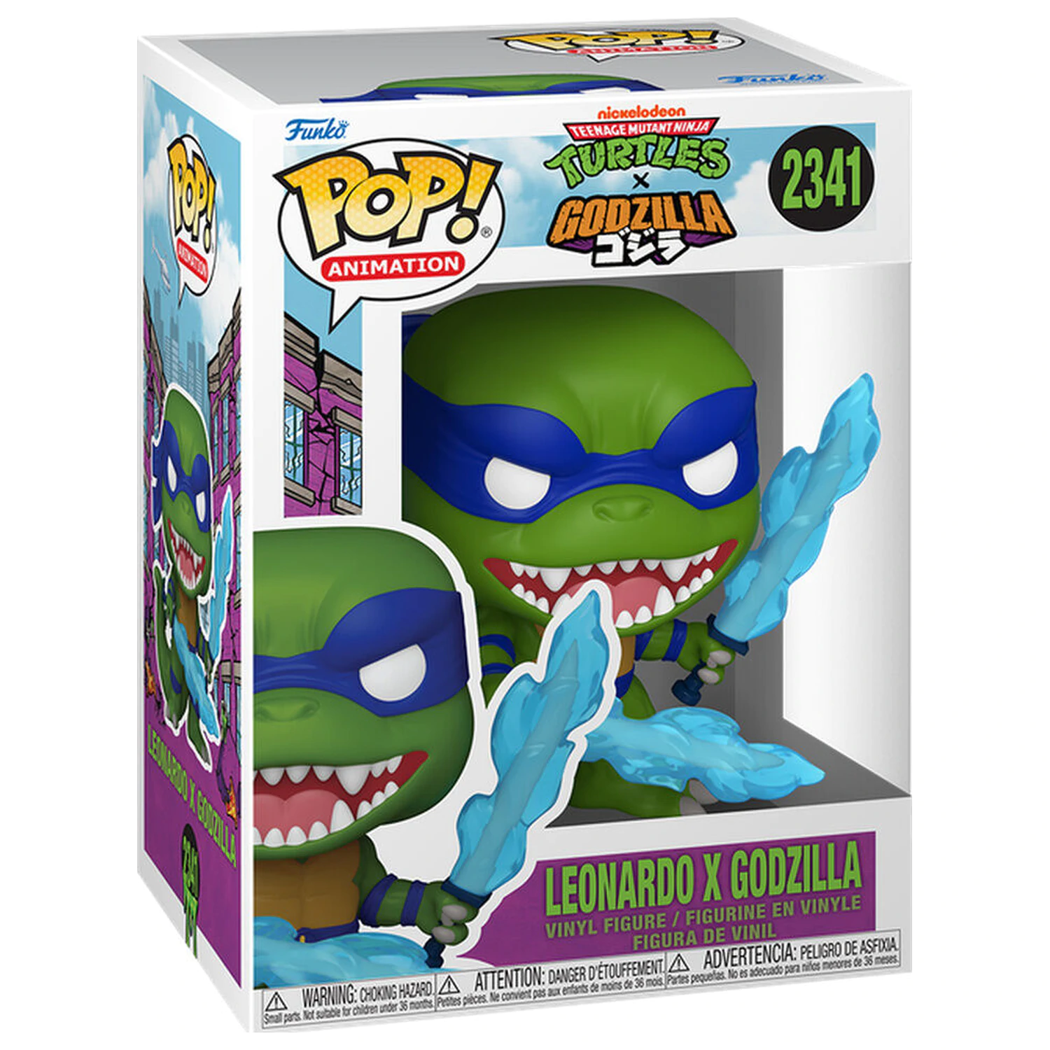 Figurina Funko POP Teenage Mutant Ninja Turtles x Godzilla - Leonardo X Godzilla poza produsului