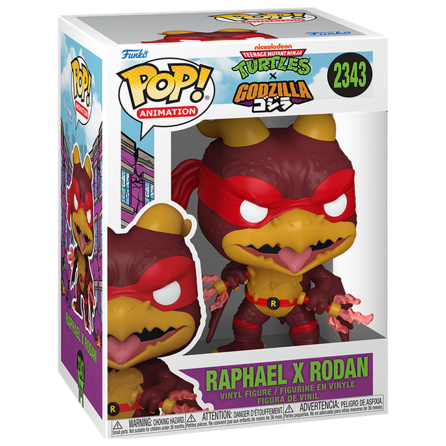 Figurina Funko POP Teenage Mutant Ninja Turtles x Godzilla - Raphael X Rodan poza produsului