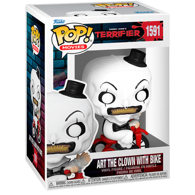 Figurină Funko POP Terrifier Art the Clown with Bike poza produsului
