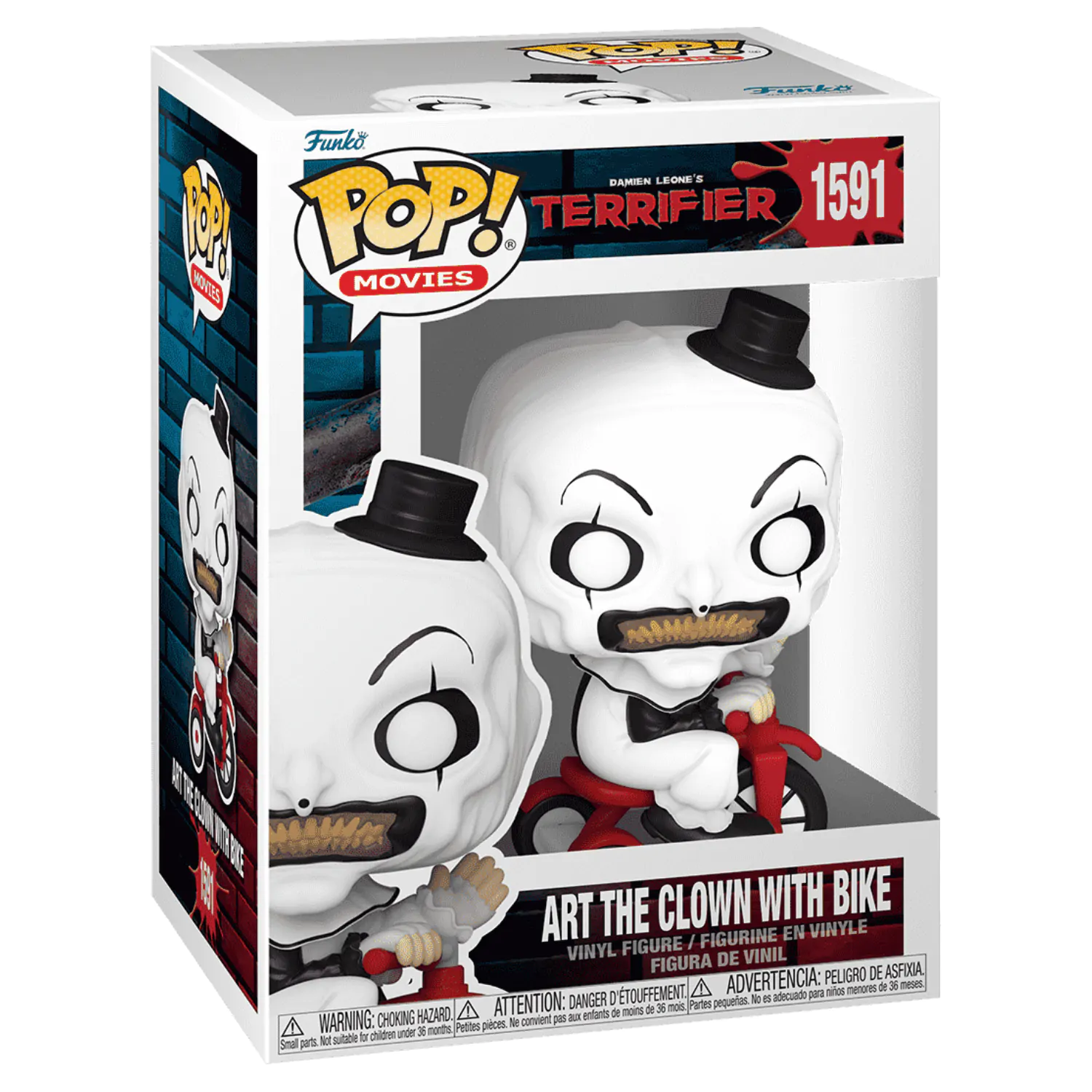 Figurină Funko POP Terrifier Art the Clown with Bike poza produsului