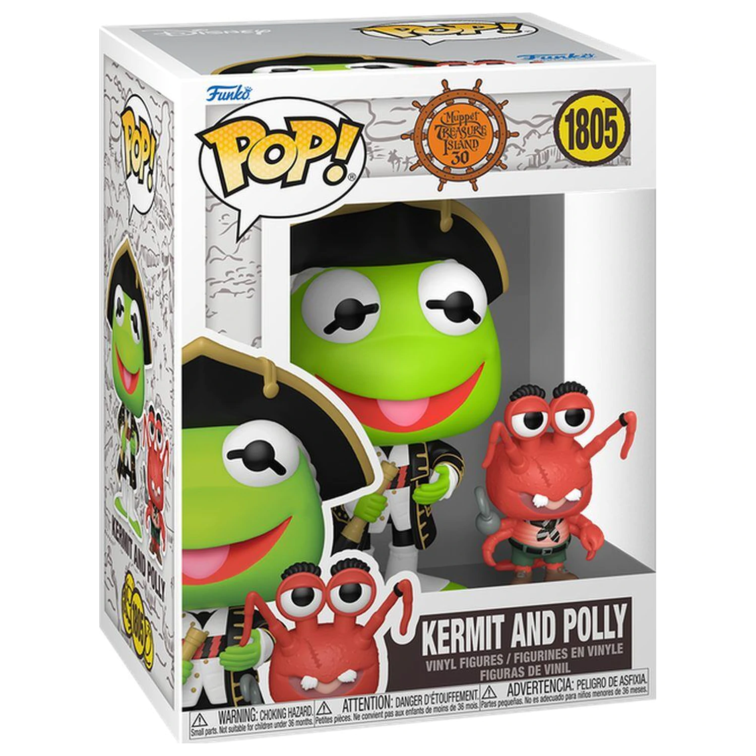 Funko POP figurina The Muppet Muppet Treasure Island Kermit and Polly poza produsului