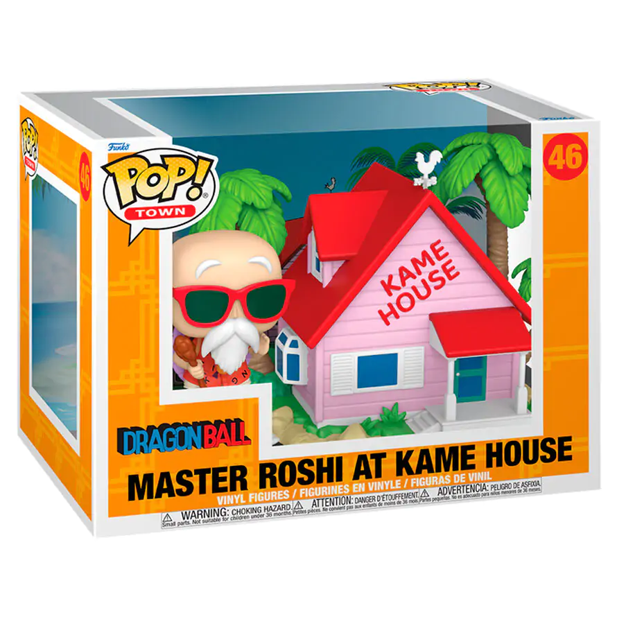 Figurină Funko POP Town Dragon Ball Master Roshi At Kame House poza produsului