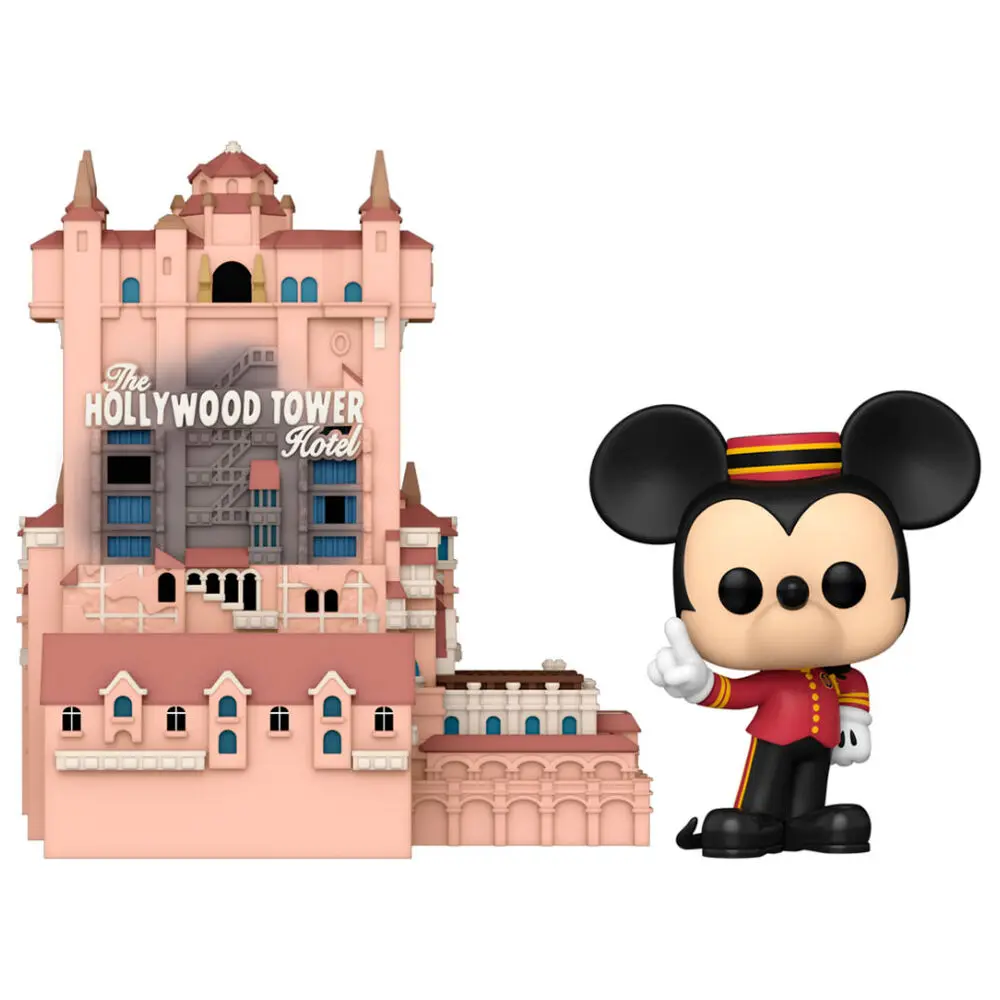 Walt Disney Word 50th Anniversary POP! Town Figurina Vinyl Hotelul Turnul Hollywood și Mickey Mouse 9 cm poza produsului