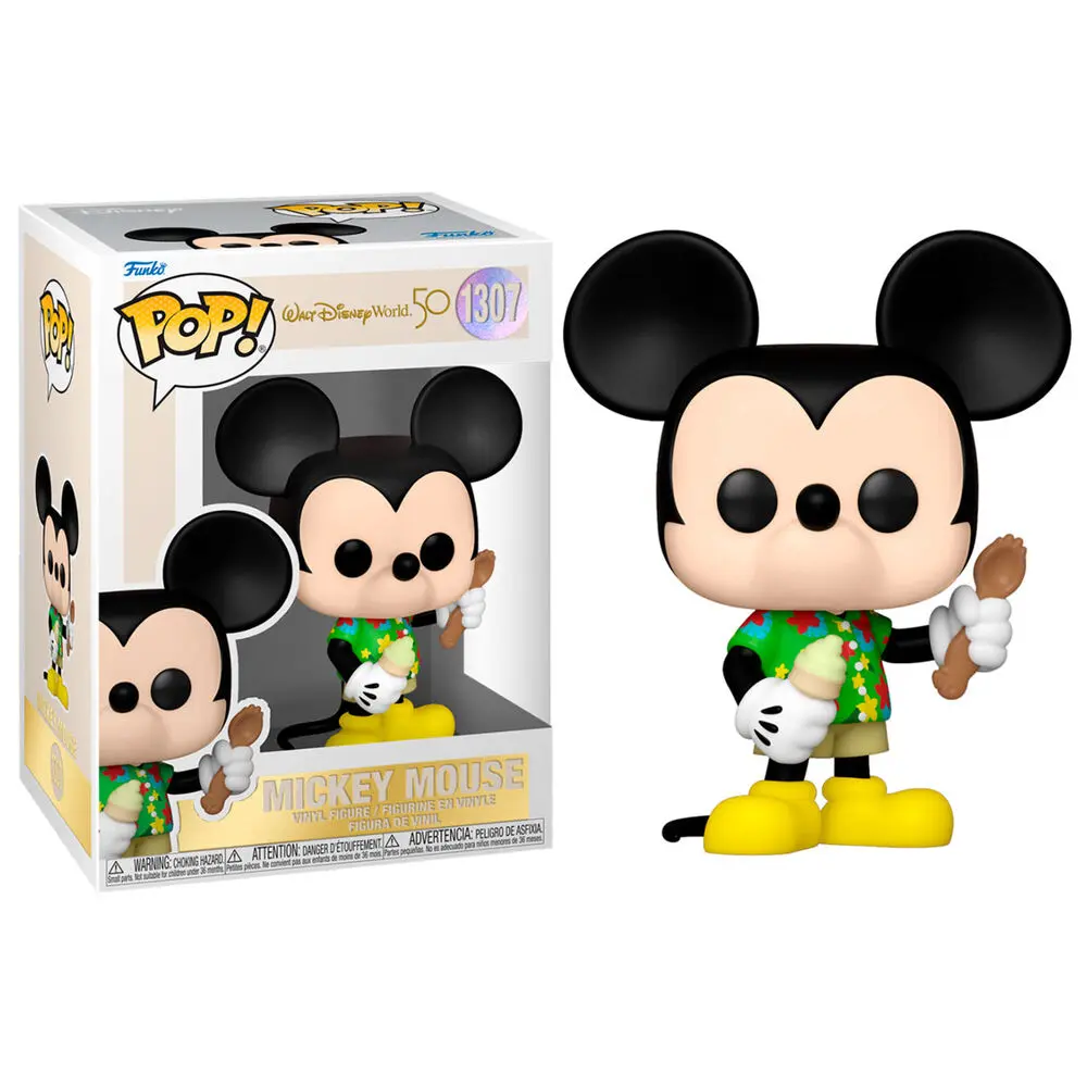 Walt Disney Word 50th Anniversary POP! Disney figurină vinyl Aloha Mickey Mouse 9 cm poza produsului