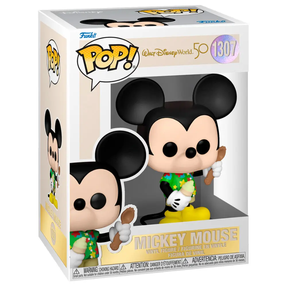 Walt Disney Word 50th Anniversary POP! Disney figurină vinyl Aloha Mickey Mouse 9 cm poza produsului