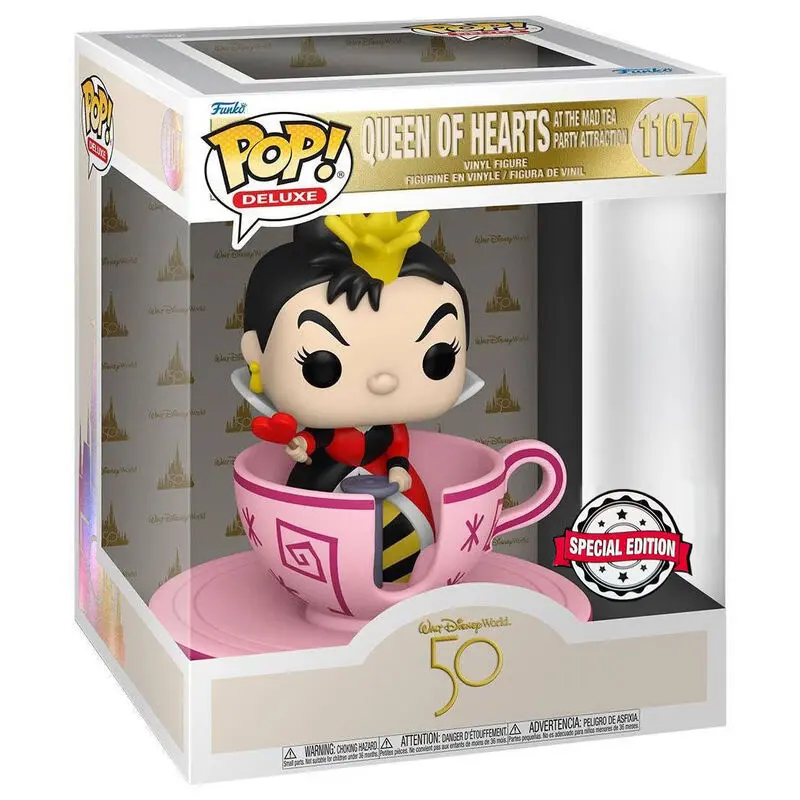 Figurină POP Walt Disney World 50th Queen of Hearts at mad tea party Exclusive poza produsului