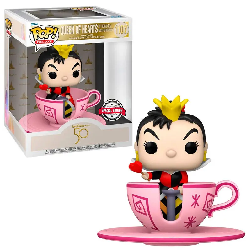 Figurină POP Walt Disney World 50th Queen of Hearts at mad tea party Exclusive poza produsului