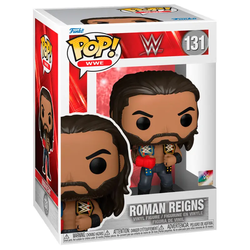 WWE POP! Figurină Vinyl Roman Reigns w/Belts 9 cm poza produsului