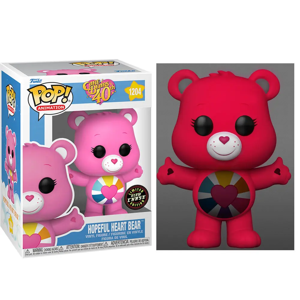 Figurină POP Care Bears 40th Anniversary Hopeful Heart Bear Chase poza produsului