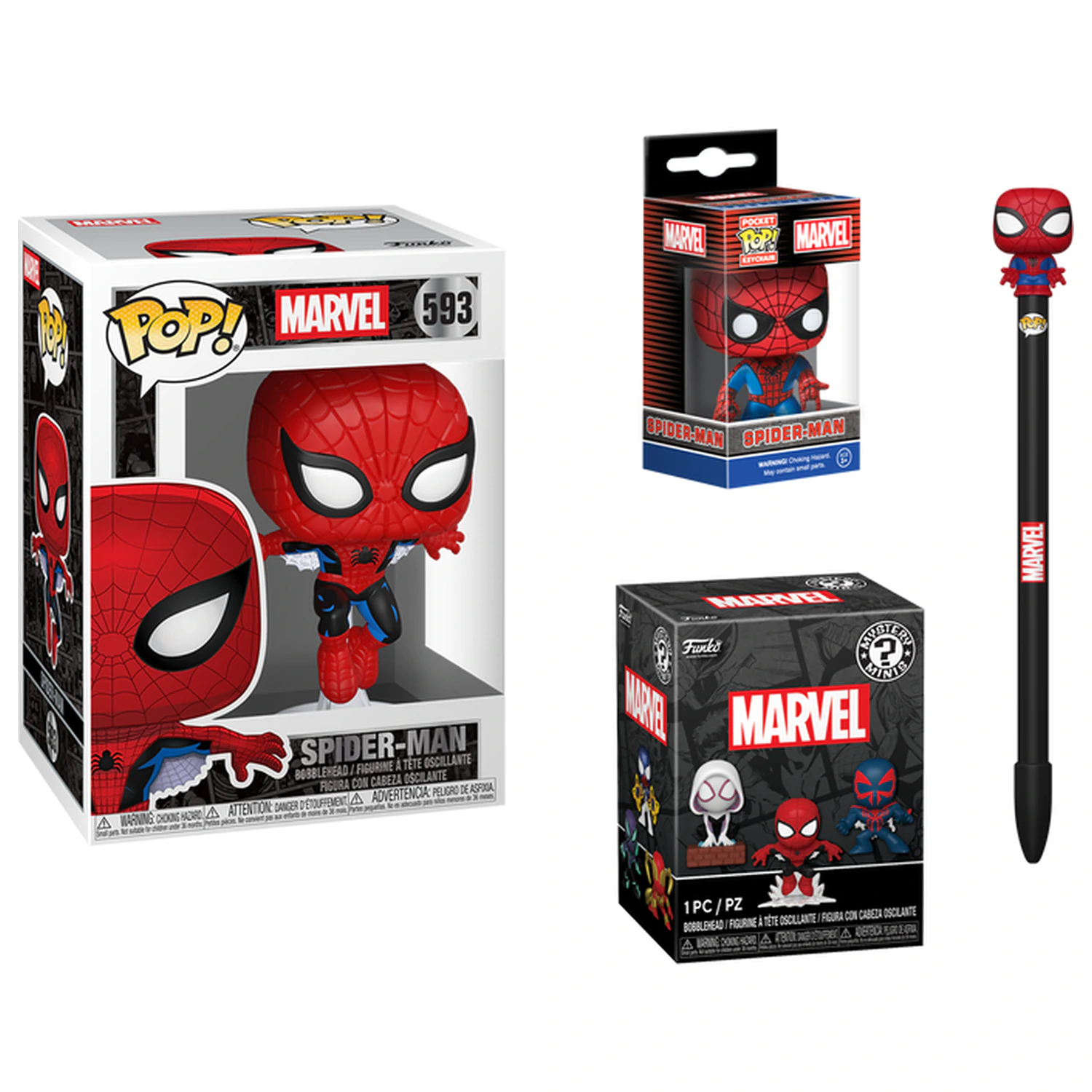 Funko POP Pack Bundle Marvel Spider-Man poza produsului