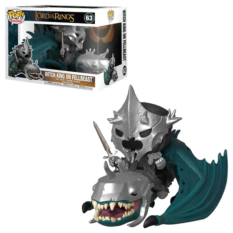 Lord of the Rings POP! Rides Figurina Vinyl Witch King & Fellbeast 15 cm poza produsului