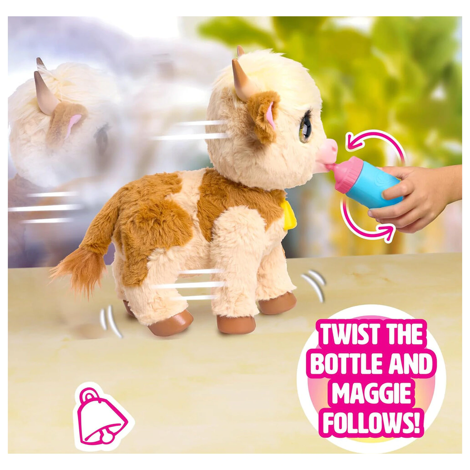 FurReal Maggie the Cow Jucărie interactivă de pluș poza produsului